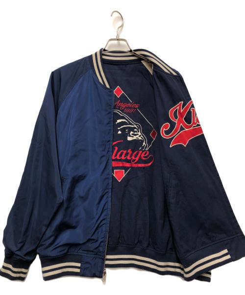 X-LARGE（エクストララージ）X-LARGE (エクストララージ) ベースボールジャケット ネイビー サイズ:Lの古着・服飾アイテム