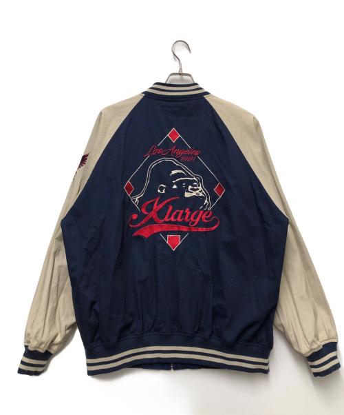 X-LARGE（エクストララージ）X-LARGE (エクストララージ) ベースボールジャケット ネイビー サイズ:Lの古着・服飾アイテム