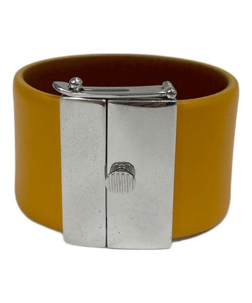 CELINE（セリーヌ）CELINE (セリーヌ) レザーバングル オレンジの古着・服飾アイテム