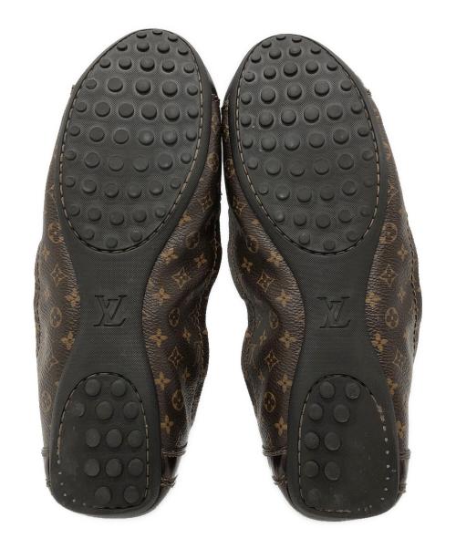 LOUIS VUITTON（ルイ ヴィトン）LOUIS VUITTON (ルイ ヴィトン) フラットパンプス ブラウン サイズ:36 1/2の古着・服飾アイテム