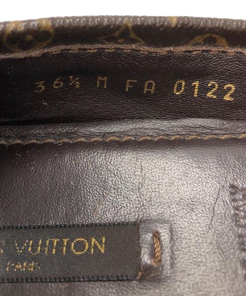 LOUIS VUITTON（ルイ ヴィトン）LOUIS VUITTON (ルイ ヴィトン) フラットパンプス ブラウン サイズ:36 1/2の古着・服飾アイテム