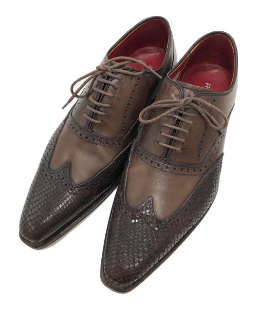 REGAL（リーガル）REGAL (リーガル) ウィングチップシューズ ブラウン サイズ:24.5の古着・服飾アイテム