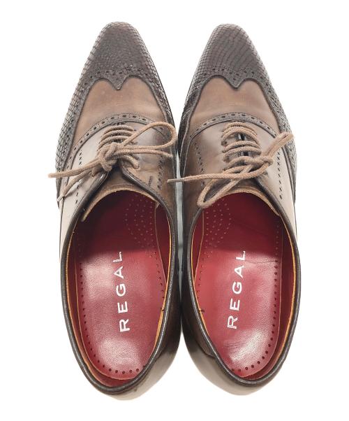 REGAL（リーガル）REGAL (リーガル) ウィングチップシューズ ブラウン サイズ:24.5の古着・服飾アイテム