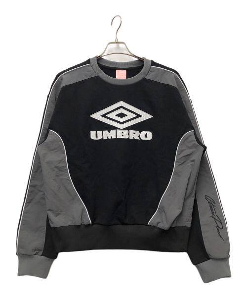 UMBRO（アンブロ）UMBRO (アンブロ) atmos (アトモス) スウェット ブラック×グレー サイズ:Mの古着・服飾アイテム