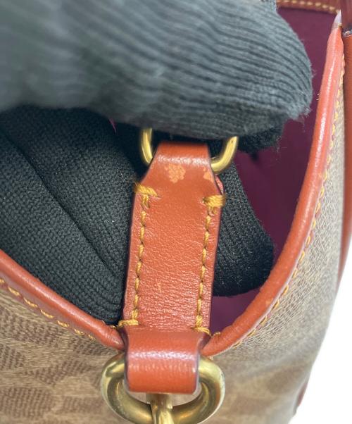 COACH（コーチ）COACH (コーチ) ハドリーホーボーシグネチャー　2WAYショルダーバッグ ブラウンの古着・服飾アイテム