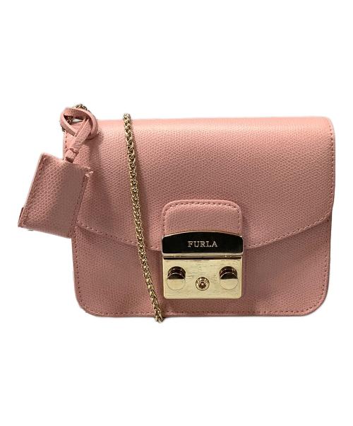 FURLA（フルラ）FURLA (フルラ) メトロポリス　ショルダーポーチ ピンクの古着・服飾アイテム