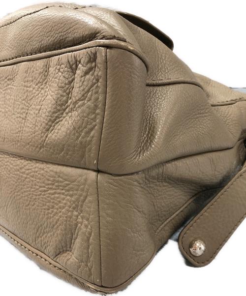 TOD'S（トッズ）TOD'S (トッズ) レザーハンドバッグ ブラウンの古着・服飾アイテム