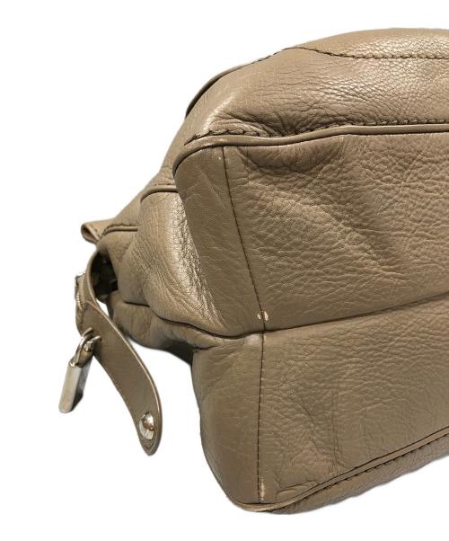 TOD'S（トッズ）TOD'S (トッズ) レザーハンドバッグ ブラウンの古着・服飾アイテム