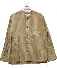 MHL（エムエイチエル）の古着「バンドカラーシャツ」｜ベージュ