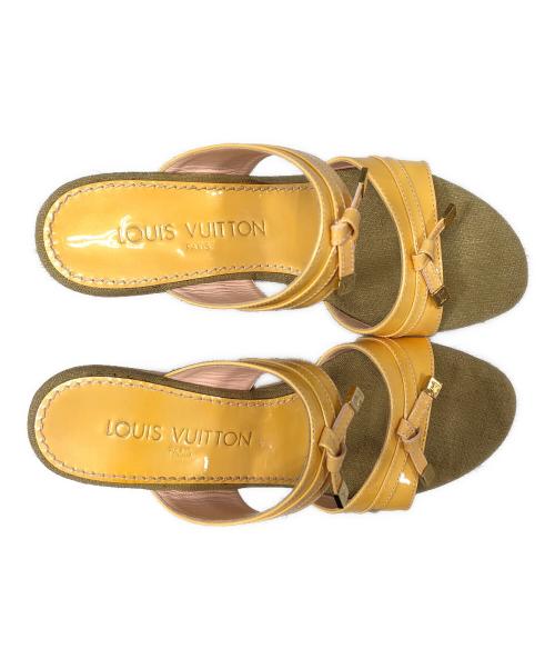 LOUIS VUITTON（ルイ ヴィトン）LOUIS VUITTON (ルイ ヴィトン) ダブルバンドサンダル グレー サイズ:35 1/2の古着・服飾アイテム
