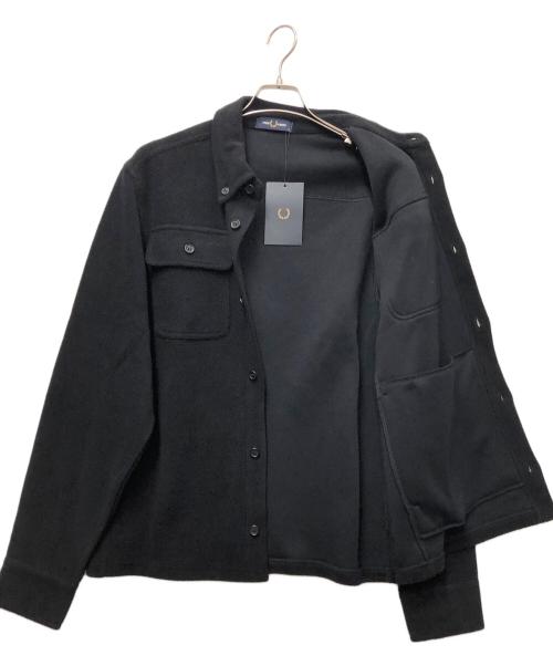 FRED PERRY（フレッドペリー）FRED PERRY (フレッドペリー) フリースオーバーシャツ ブラック サイズ:Mの古着・服飾アイテム