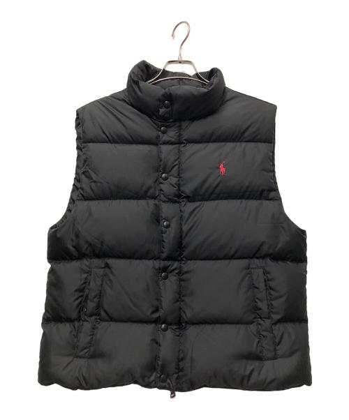 POLO RALPH LAUREN（ポロ・ラルフローレン）POLO RALPH LAUREN (ポロ・ラルフローレン) ダウンベスト ブラック サイズ:Lの古着・服飾アイテム