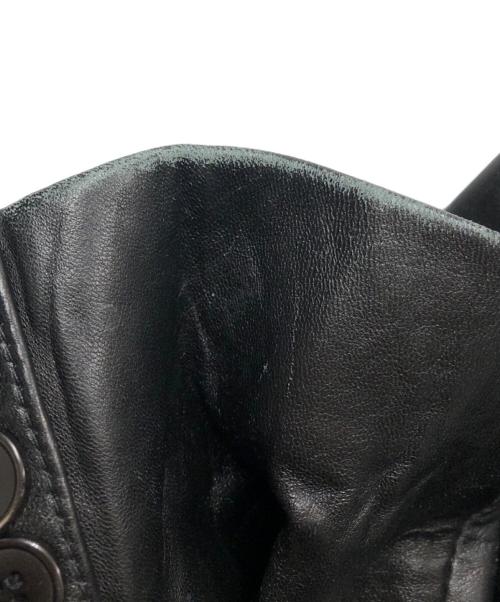 LA LEATHER（ラ レザー）LA LEATHER (ラ レザー) レザージャケット ブラック サイズ:42の古着・服飾アイテム