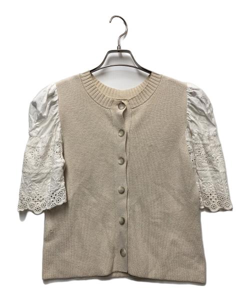 HER LIP TO（ハーリップトゥ）Her lip to (ハーリップトゥ) カーディガン アイボリー サイズ:Mの古着・服飾アイテム