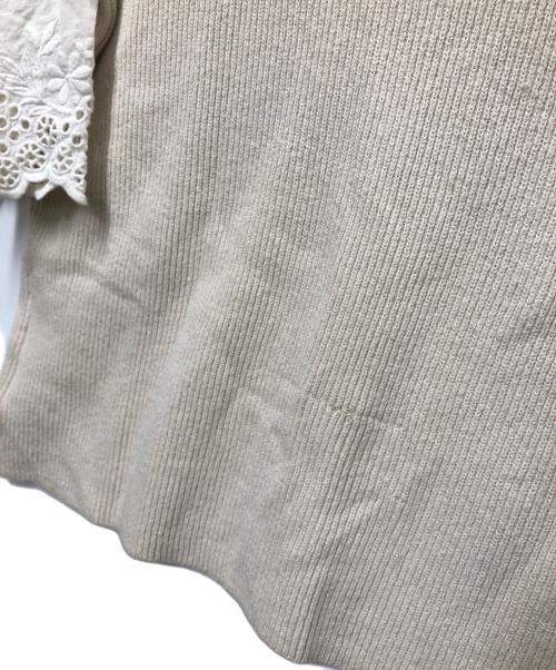 HER LIP TO（ハーリップトゥ）Her lip to (ハーリップトゥ) カーディガン アイボリー サイズ:Mの古着・服飾アイテム