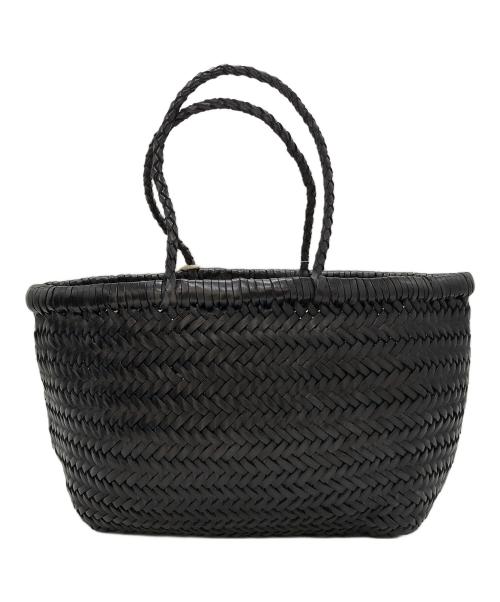 DRAGON（ドラゴン）DRAGON (ドラゴン) ディフュージョン　レザーハンドバッグ ブラックの古着・服飾アイテム