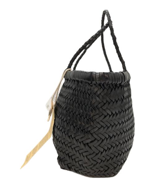 DRAGON（ドラゴン）DRAGON (ドラゴン) ディフュージョン　レザーハンドバッグ ブラックの古着・服飾アイテム