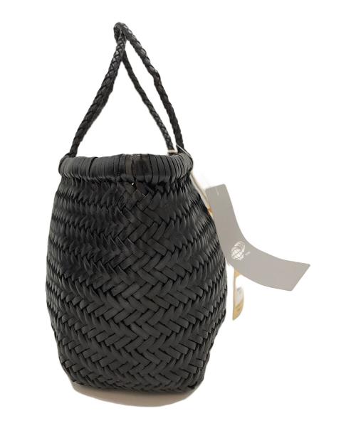 DRAGON（ドラゴン）DRAGON (ドラゴン) ディフュージョン　レザーハンドバッグ ブラックの古着・服飾アイテム