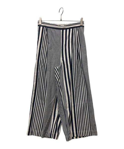 GRANDMA MAMA DAUGHTER（グランマママドーター）GRANDMA MAMA DAUGHTER (グランマママドーター) コットンパンツ ネイビー×アイボリー サイズ:1の古着・服飾アイテム