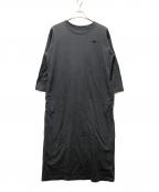 THE NORTH FACEザ ノース フェイス）の古着「コットンロングスリーフ ワンピース」｜グレー
