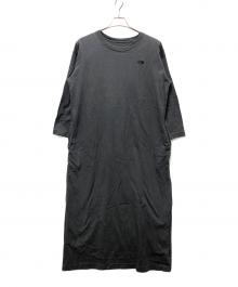 THE NORTH FACE（ザ ノース フェイス）の古着「コットンロングスリーフ ワンピース」｜グレー