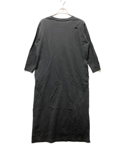 THE NORTH FACE（ザ ノース フェイス）THE NORTH FACE (ザ ノース フェイス) コットンロングスリーフ ワンピース グレー サイズ:Lの古着・服飾アイテム