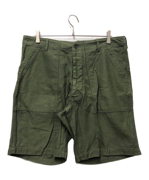 TENDERLOIN（テンダーロイン）TENDERLOIN (テンダーロイン) ハーフパンツ グリーン サイズ:Lの古着・服飾アイテム