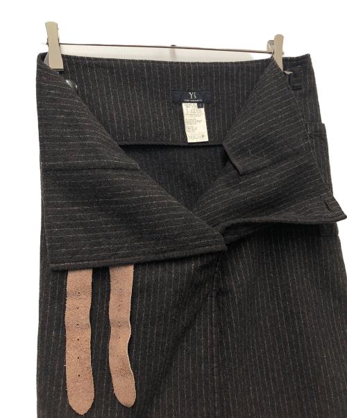 Y's（ワイズ）Y's (ワイズ) ウール混スカート ブラウン サイズ:1の古着・服飾アイテム