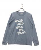 WIND AND SEAウィンダンシー）の古着「プリントTシャツ」｜ライトブルー