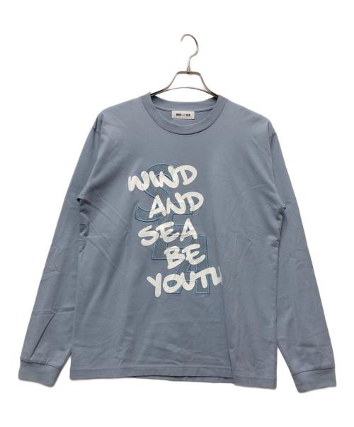 WIND AND SEA（ウィンダンシー）WIND AND SEA (ウィンダンシー) プリントTシャツ ライトブルー サイズ:Mの古着・服飾アイテム