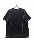stussyステューシー）の古着「Wave Short Sleeve Crew」｜ブラック