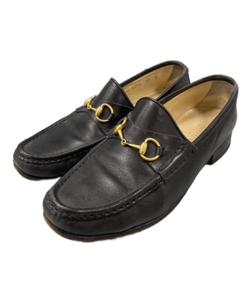 GUCCI（グッチ）GUCCI (グッチ) ホースビットローファー ブラック サイズ:37の古着・服飾アイテム