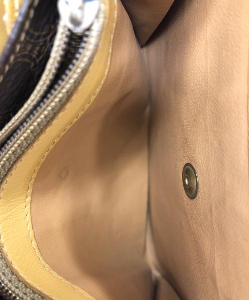 CELINE（セリーヌ）CELINE (セリーヌ) マカダム2つ折り財布 ブラウンの古着・服飾アイテム