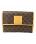 CELINE（セリーヌ）の古着「マカダム2つ折り財布」｜ブラウン