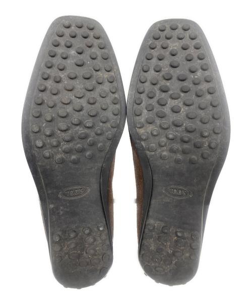 TOD'S（トッズ）TOD'S (トッズ) スウェードローファー ダークブラウン サイズ:36の古着・服飾アイテム