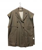 MAISON SPECIALメゾンスペシャル）の古着「High Count Over Gilet」｜ブラウン