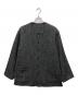 confect（コンフェクト）の古着「ヨーロッパリネンウール ノーカラー シャツジャケット」｜ブラック