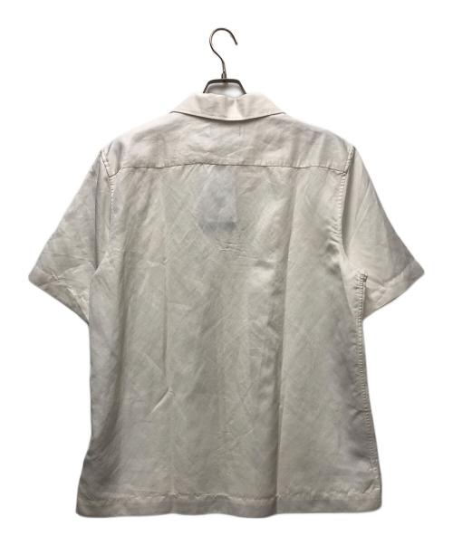 FRED PERRY（フレッドペリー）FRED PERRY (フレッドペリー) Linen Blend Revere Collar Shirt ホワイト サイズ:Mの古着・服飾アイテム