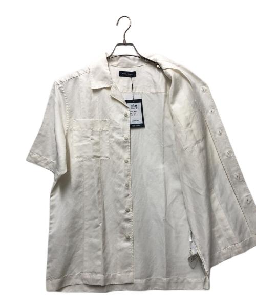 FRED PERRY（フレッドペリー）FRED PERRY (フレッドペリー) Linen Blend Revere Collar Shirt ホワイト サイズ:Mの古着・服飾アイテム