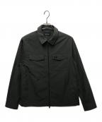 FRED PERRYフレッドペリー）の古着「Zip Through Overshirt（ジップスルーオーバーシャツ」｜グリーン
