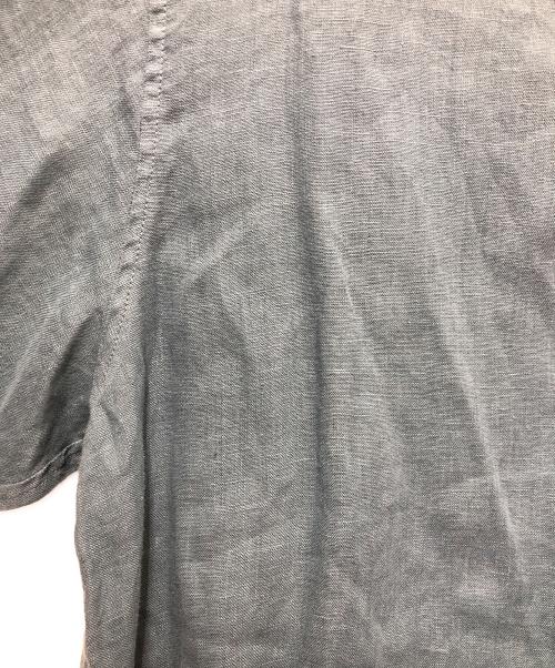 confect（コンフェクト）confect (コンフェクト) 60リネンバンドカラーシャツ ブルー サイズ:4の古着・服飾アイテム