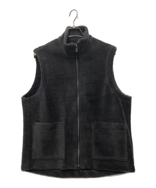 confect（コンフェクト）confect (コンフェクト) ウールコットン フリースジップ ベスト ブラック サイズ:3の古着・服飾アイテム