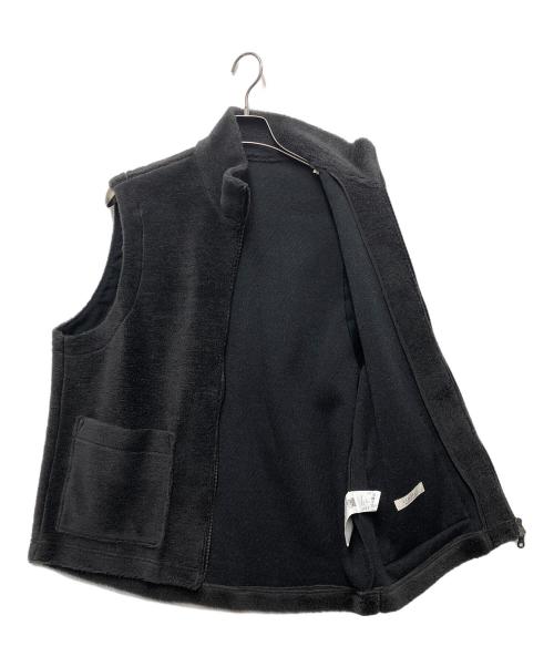 confect（コンフェクト）confect (コンフェクト) ウールコットン フリースジップ ベスト ブラック サイズ:3の古着・服飾アイテム