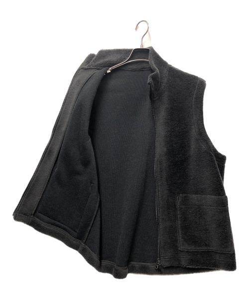 confect（コンフェクト）confect (コンフェクト) ウールコットン フリースジップ ベスト ブラック サイズ:3の古着・服飾アイテム