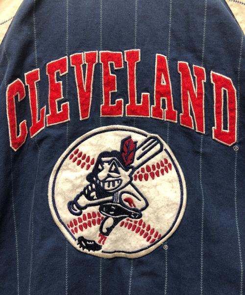 Cooperstown（クーパーズタウン）Cooperstown (クーパーズタウン) 90'sスタジャン ネイビー×ホワイト サイズ:XXLの古着・服飾アイテム