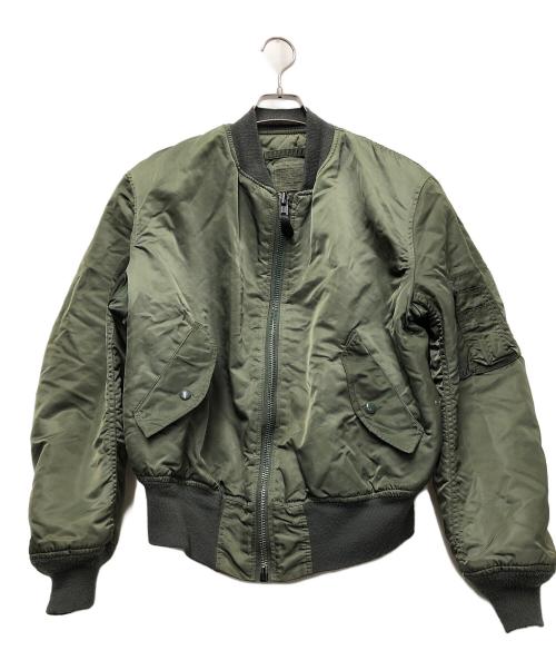 ALPHA（アルファ）ALPHA (アルファ) MA-1ジャケット カーキ サイズ:Lの古着・服飾アイテム