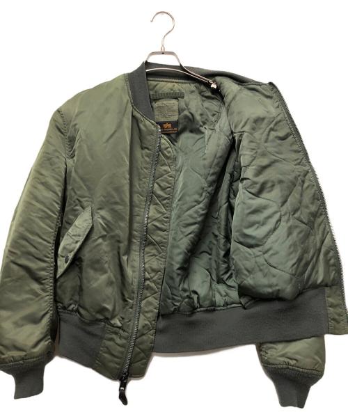 ALPHA（アルファ）ALPHA (アルファ) MA-1ジャケット カーキ サイズ:Lの古着・服飾アイテム
