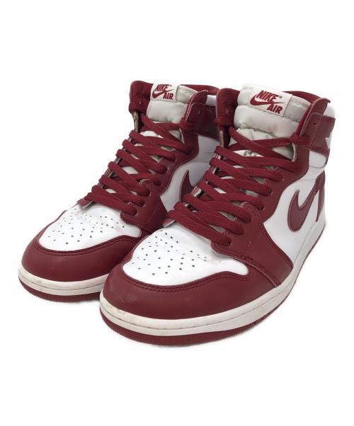 NIKE（ナイキ）NIKE (ナイキ) AIR JORDAN 1 RETRO HIGH OG レッド×ホワイト サイズ:UK9.5の古着・服飾アイテム