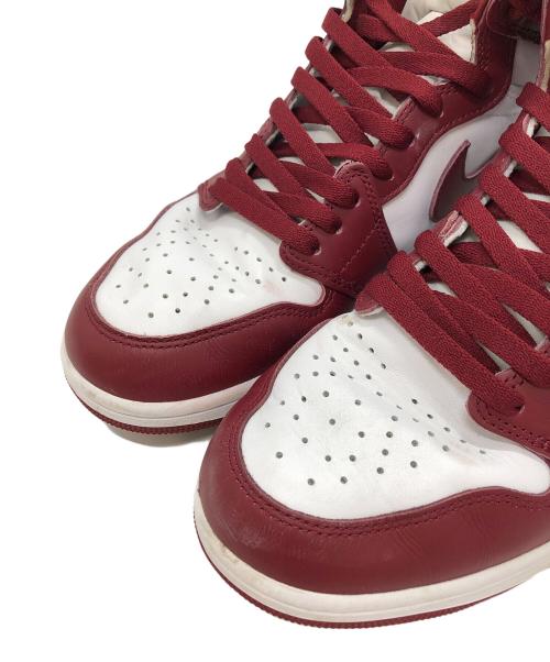 NIKE（ナイキ）NIKE (ナイキ) AIR JORDAN 1 RETRO HIGH OG レッド×ホワイト サイズ:UK9.5の古着・服飾アイテム