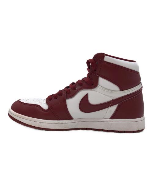 NIKE（ナイキ）NIKE (ナイキ) AIR JORDAN 1 RETRO HIGH OG レッド×ホワイト サイズ:UK9.5の古着・服飾アイテム